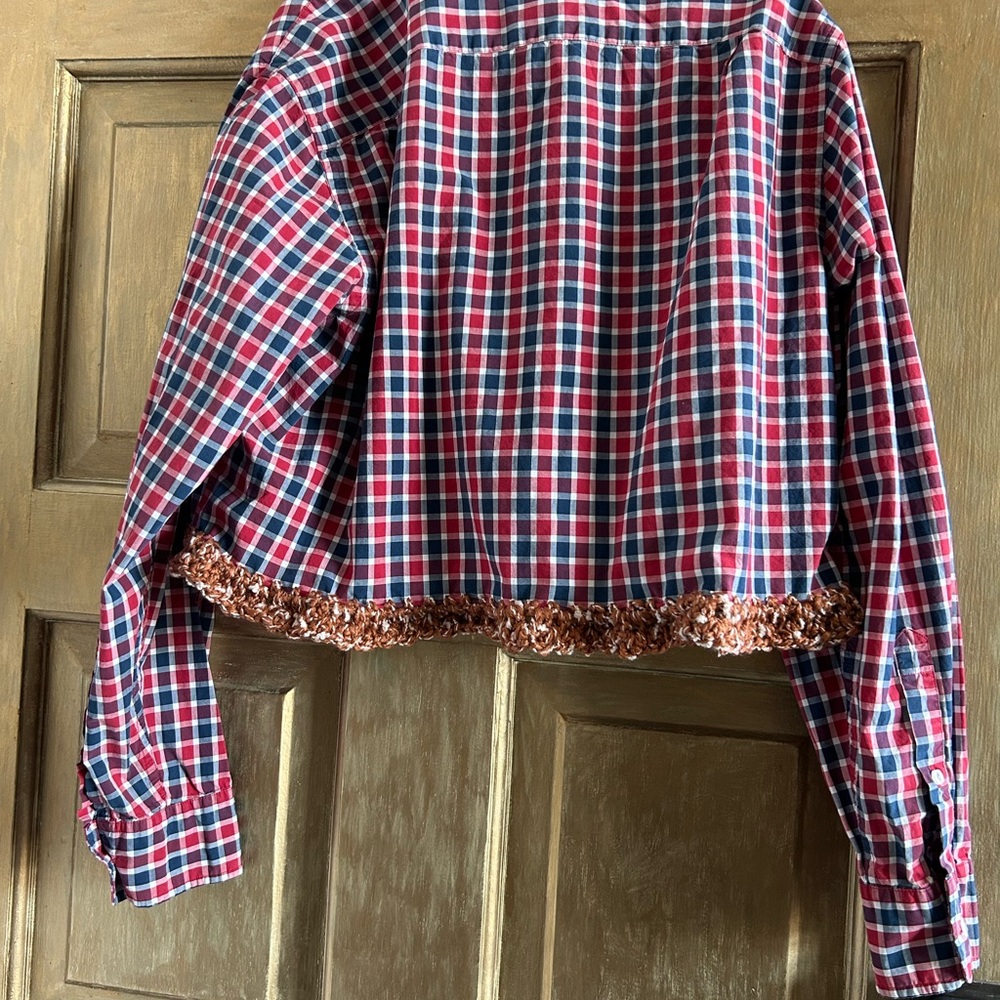 Crop top with crochet trim - Picture 6 of 7